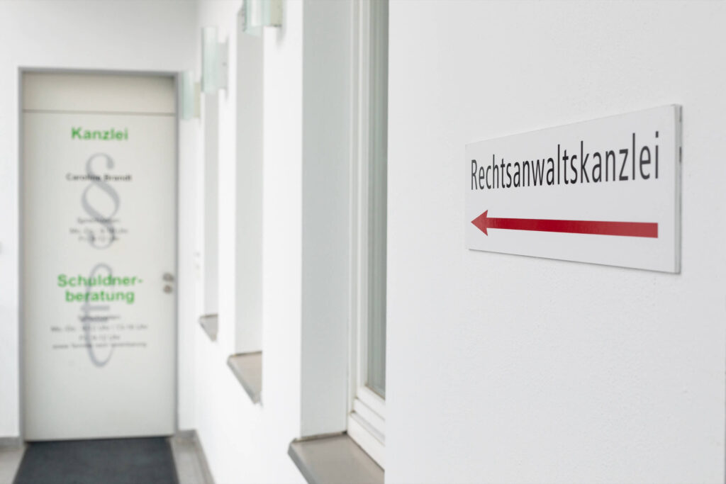 Empfangsbereich der Kanzlei Brandt – Willkommen bei Ihrem Rechtsexperten in Bad Doberan